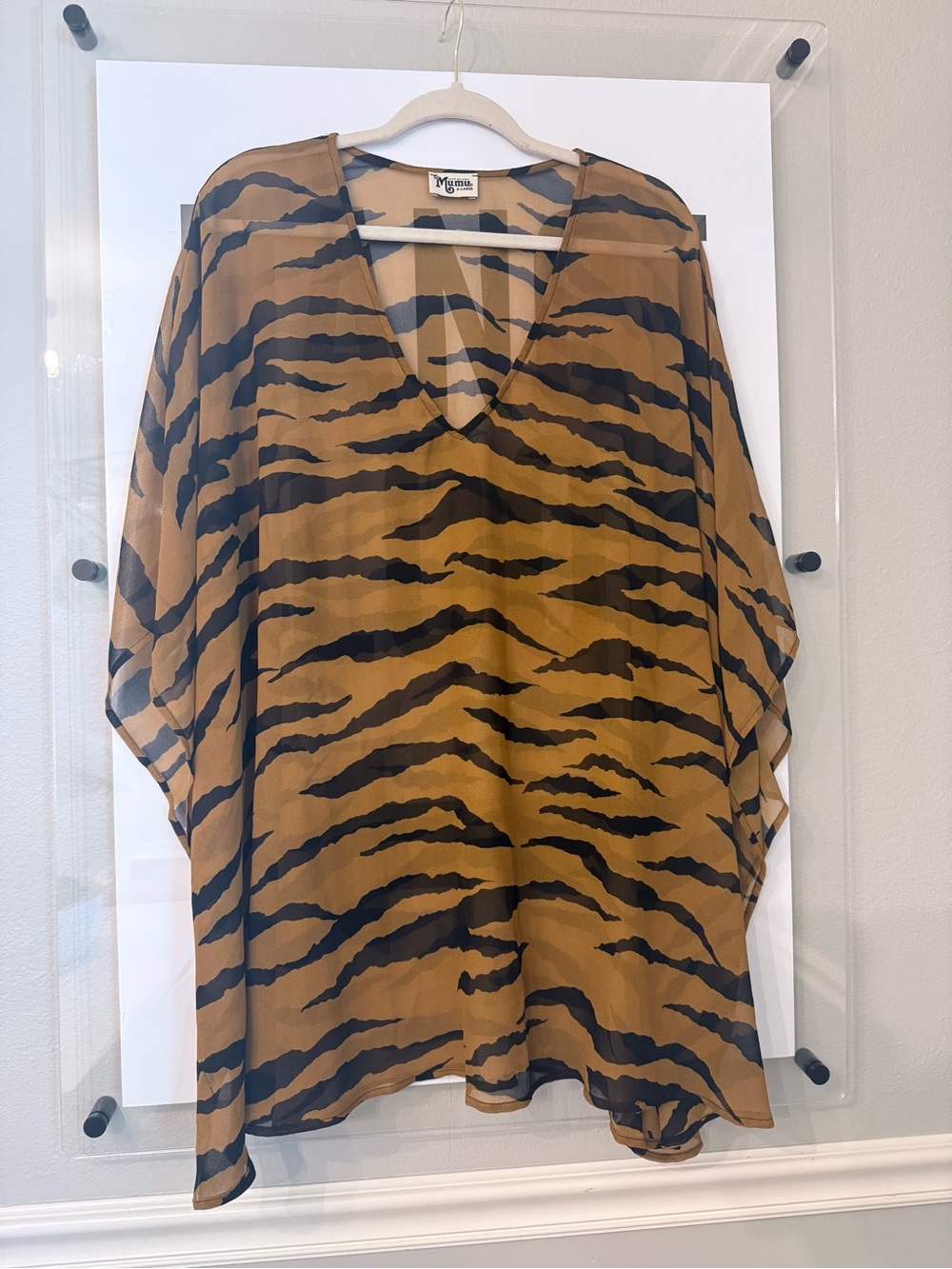 Show me your mumu Tiger-Stripe V-Neck Tunic